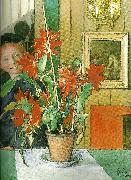 Carl Larsson britas kaktus-skrattet France oil painting artist